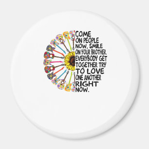 Guitar Älskare Akustisk Blommigt Guitar Gift Magnet