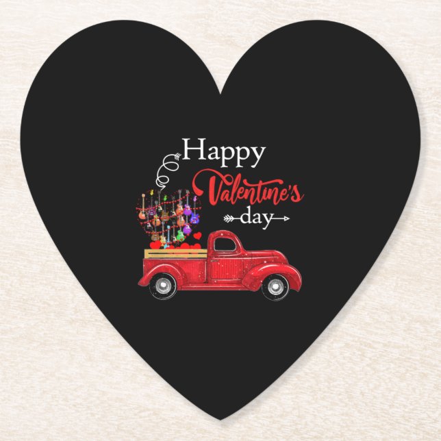 Guitar Älskare| Alla hjärtans dag Underlägg Papper (Framsida)