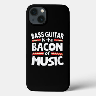 Guitar Älskare Bass Guitar är bacon Music Funny