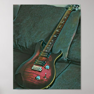 Guitar älskare-gåva från musiker poster