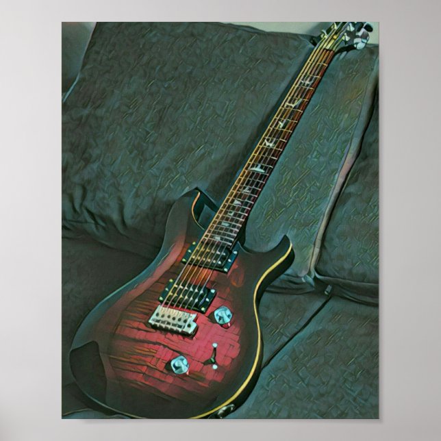 Guitar älskare-gåva från musiker poster (Framsidan)