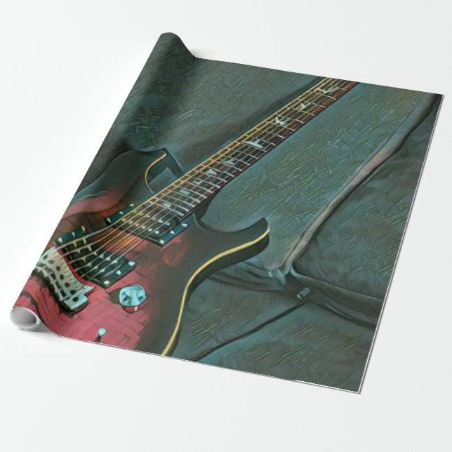 Guitar älskare-gåva från musiker presentpapper (Utrullad)