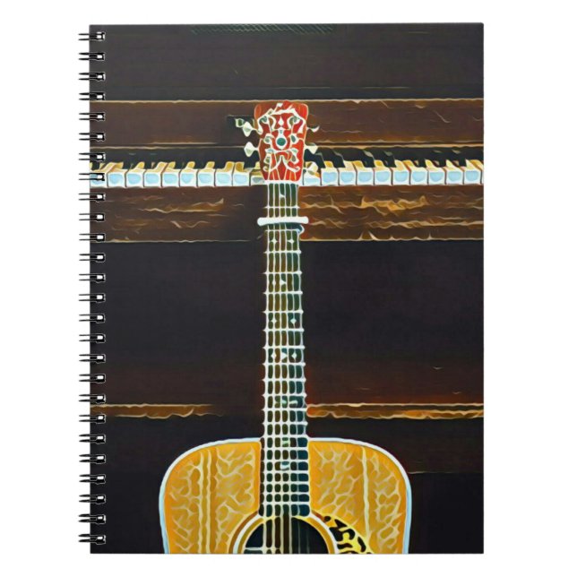 Guitar älskare-gåvor anteckningsbok (Framsidan)