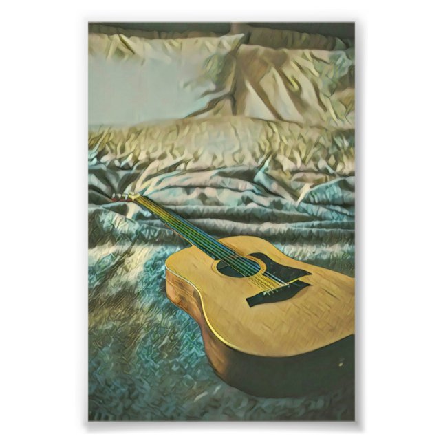 Guitar älskare-gåvor fototryck (Framsidan)