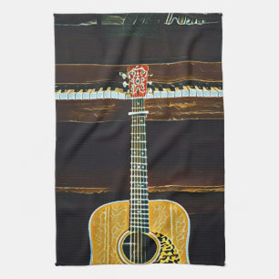 Guitar älskare-gåvor kökshandduk