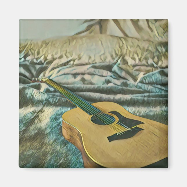 Guitar älskare-gåvor magnet (Framsidan)