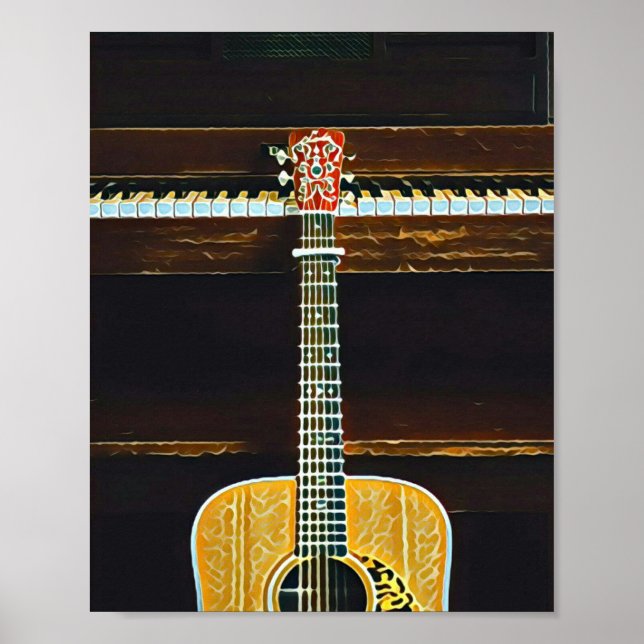 Guitar älskare-gåvor poster (Framsidan)
