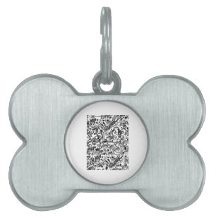 Guitar Älskare Guitar Mönster Gift ID-bricka Husdjur