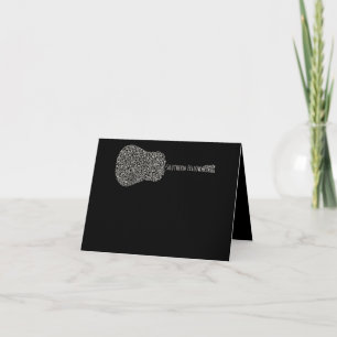 Guitar Älskare Guitar Notes Gift Tack Kort