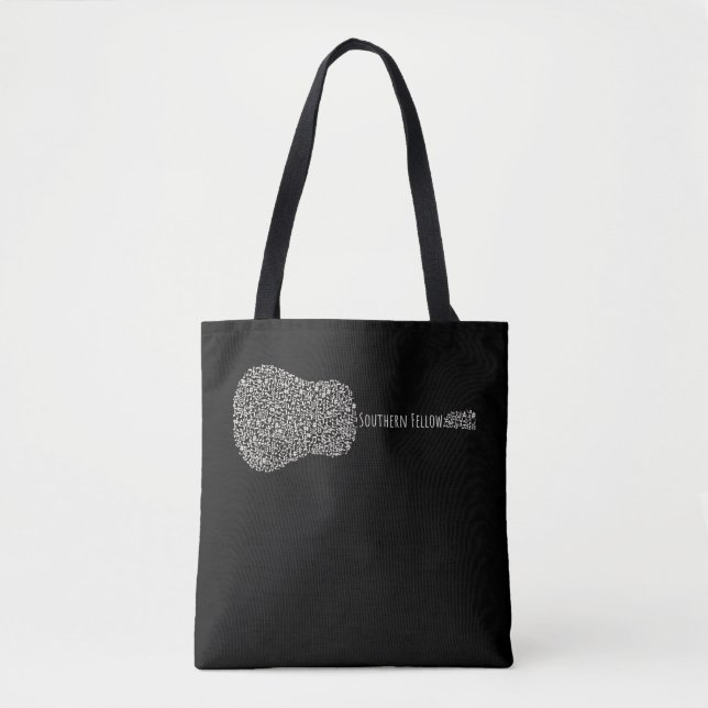Guitar Älskare | Guitar Notes Gift Tygkasse (Framsida)