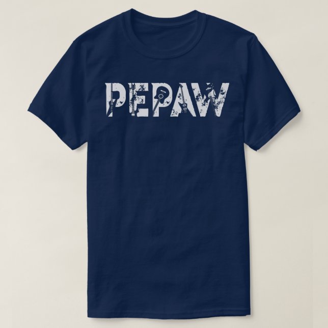 Guitar Älskare Guitarist Pepaw Funny Music Far D T Shirt (Design framsida)