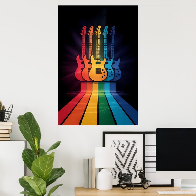 Guitar Älskare Poster (Hemmakontoret)