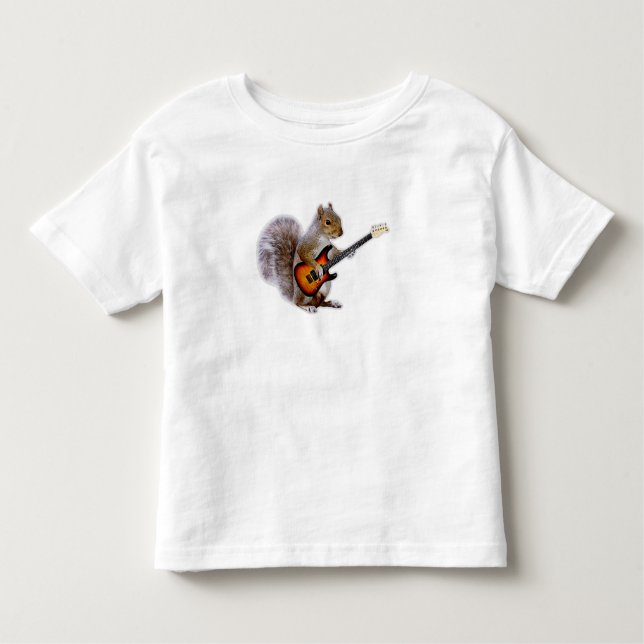Guitar Älskare| Skorre spelar Guitar T Shirt (Framsida)
