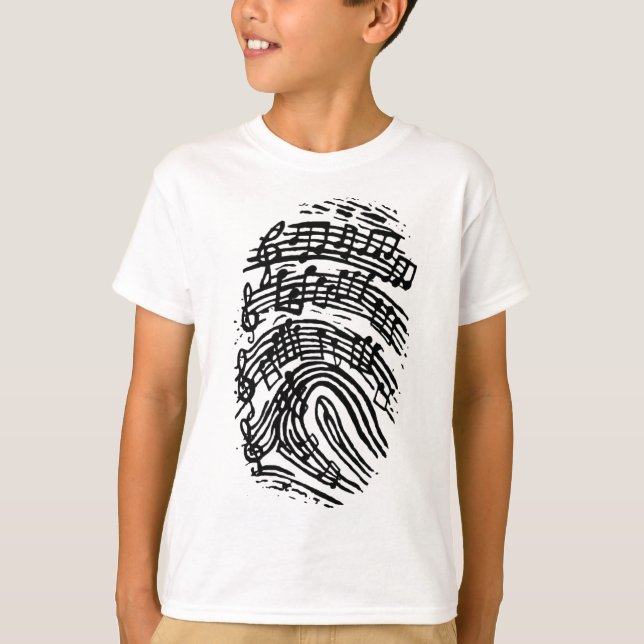 Guitar Älskare| Staves Guitar Gift, T Shirt (Framsida)