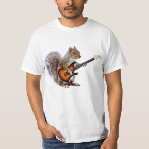 Guitar Älskare Uppspelning av ekorre Guitar T Shirt