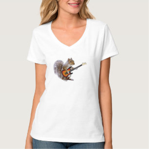 Guitar Älskare Uppspelning av ekorre Guitar T Shirt