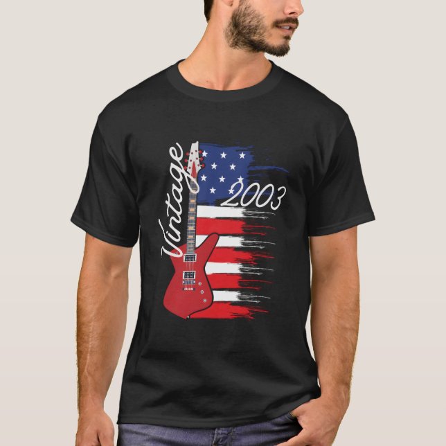 Guitar American Guitars sedan 2003 T Shirt (Framsida)