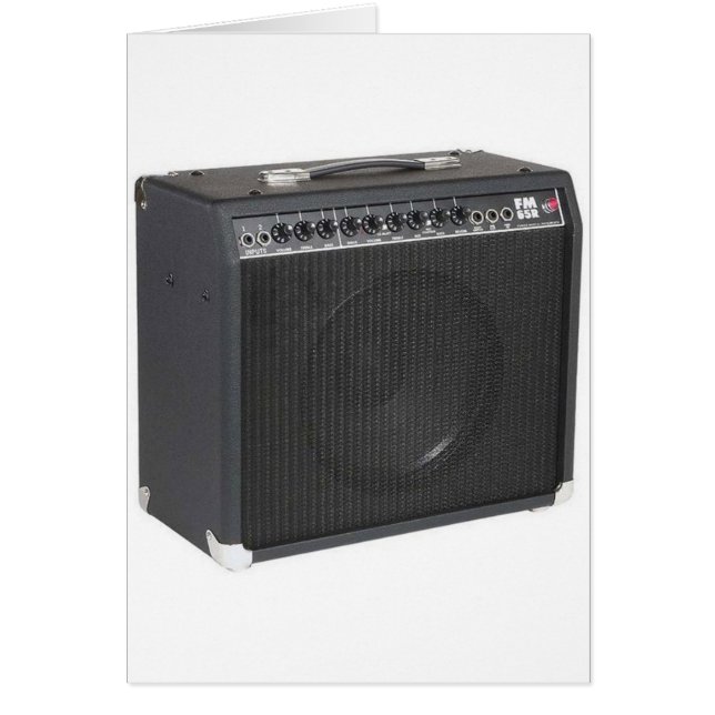 Guitar Amp Hälsningskort (Framsidan)