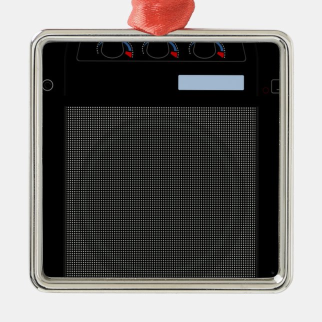 Guitar Amp Julgransprydnad Metall (Framsidan)