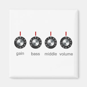 Guitar Amp Knobs Magnet
