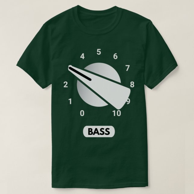 Guitar Amplifier Bass Knob T Shirt (Design framsida)