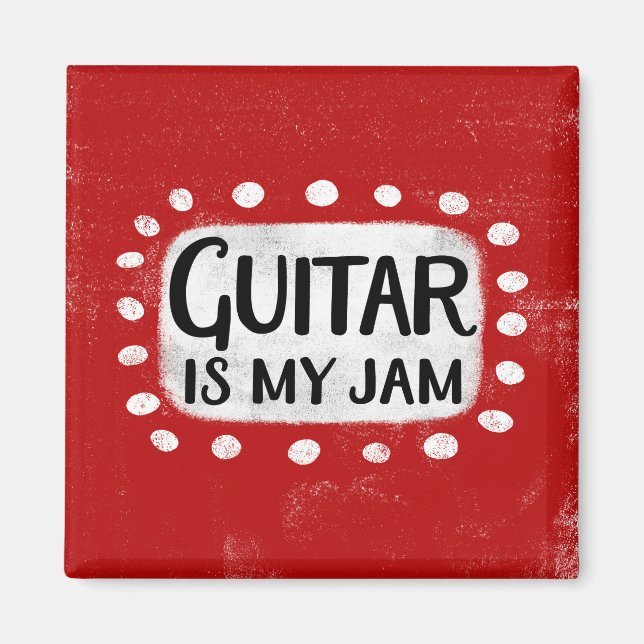 Guitar är min Sylt-kylskåp, magnet (Framsidan)