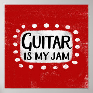 Guitar är min Sylt Poster väggkonst