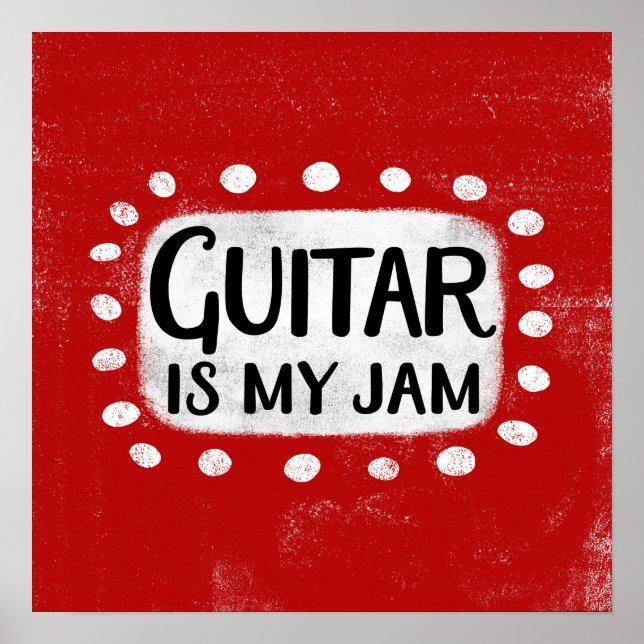 Guitar är min Sylt Poster väggkonst (Framsidan)