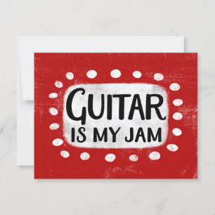 Guitar är mitt hälsningskort för Sylt Kort