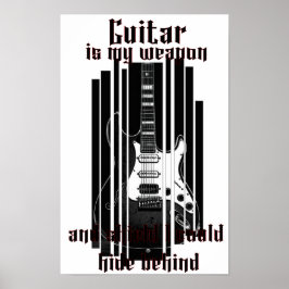 Guitar är mitt vapen, poster