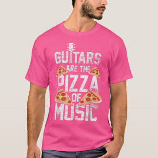 Guitar är mun Guitarist Food Älskare. T Shirt