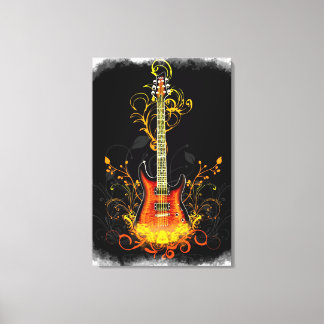 Guitar Art 1A arbetsyta Canvastryck