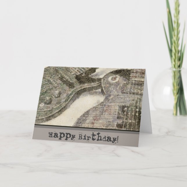 Guitar Art Birthday-hälsningskort Kort (Framsida)