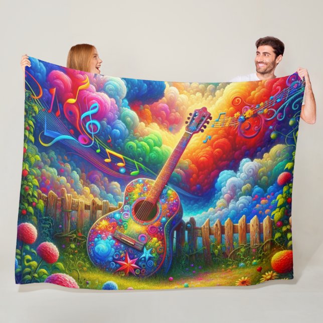 Guitar Art Fleecefilt (På plats)