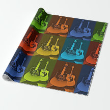 Guitar Art Wrapping Papper