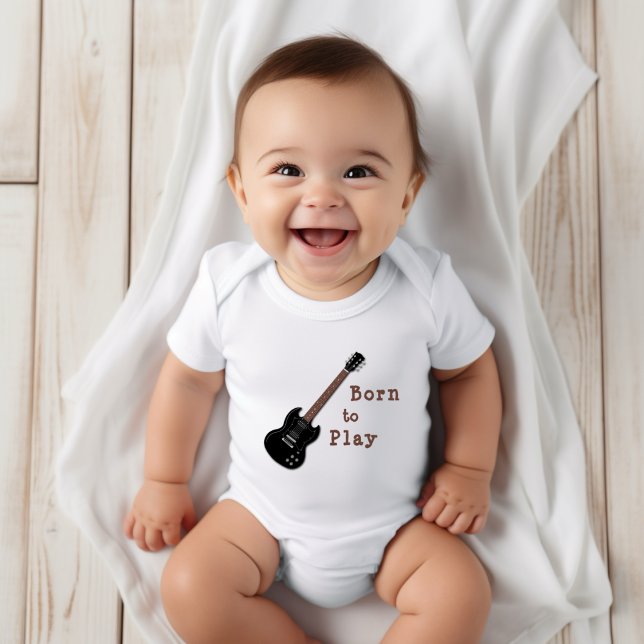 Guitar Baby Born för att spela T Shirt (Skapare uppladdad)