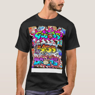 Guitar Bass Drums Music by LowEndGraphics T Shirt