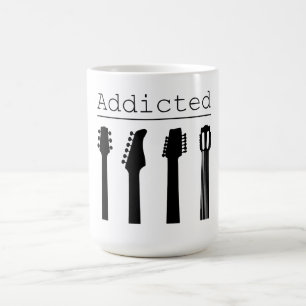 Guitar beroende kaffemugg