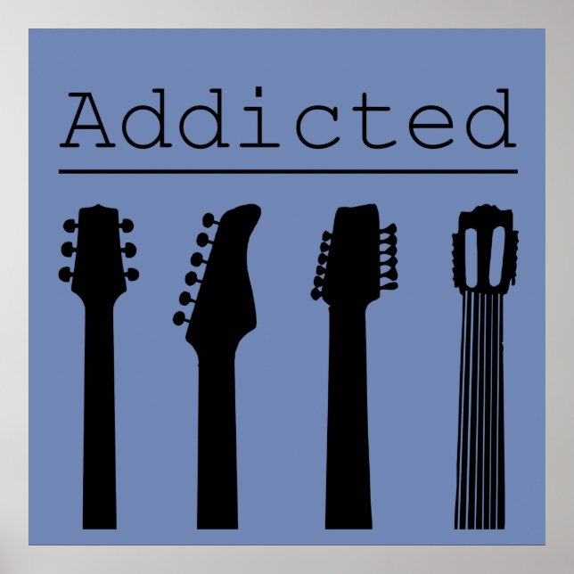 Guitar beroende poster (Framsidan)