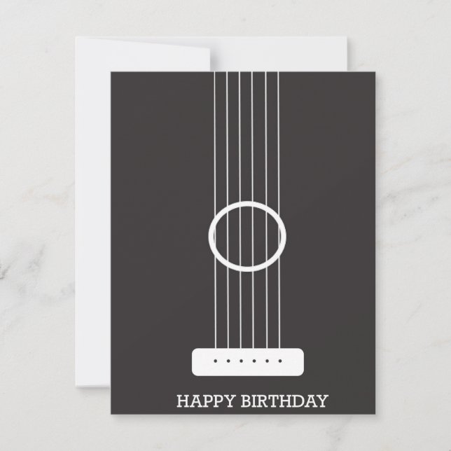 Guitar Birthday Card (Framsida)