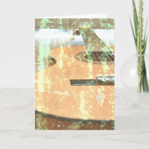 Guitar Birthday Card Kort