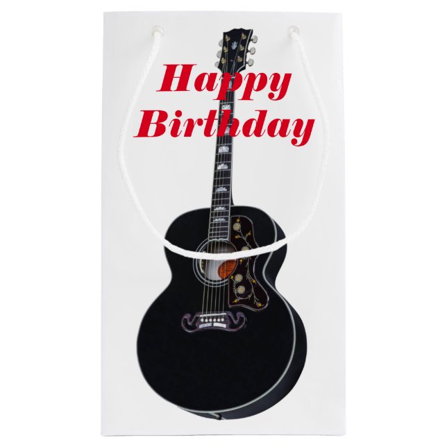 Guitar Birthday Gift Bag (Baksidan)