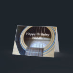 Guitar Birthday-kortet är personligt anpassat för  Kort<br><div class="desc">Underbart kort skapat med mitt eget foto anpassar både framsidan och insidan. Ta en titt på mina andra saker.</div>