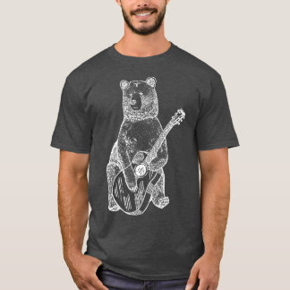 Guitar-björnbidrag T Shirt