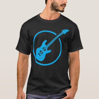 Guitar Blue Triblend T Shirt