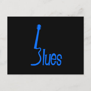 Guitar Blues Vykort