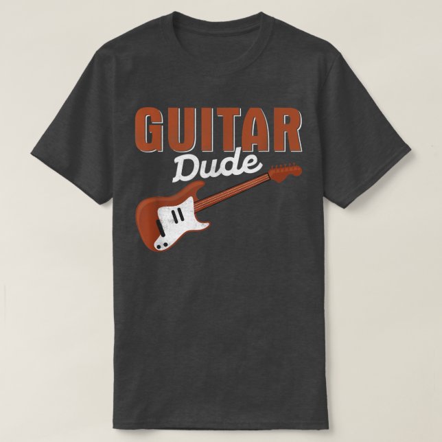 Guitar Boy Player Musician T Shirt (Design framsida)