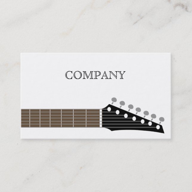 GUITAR BUSINESS CARD VISITKORT (Framsida)