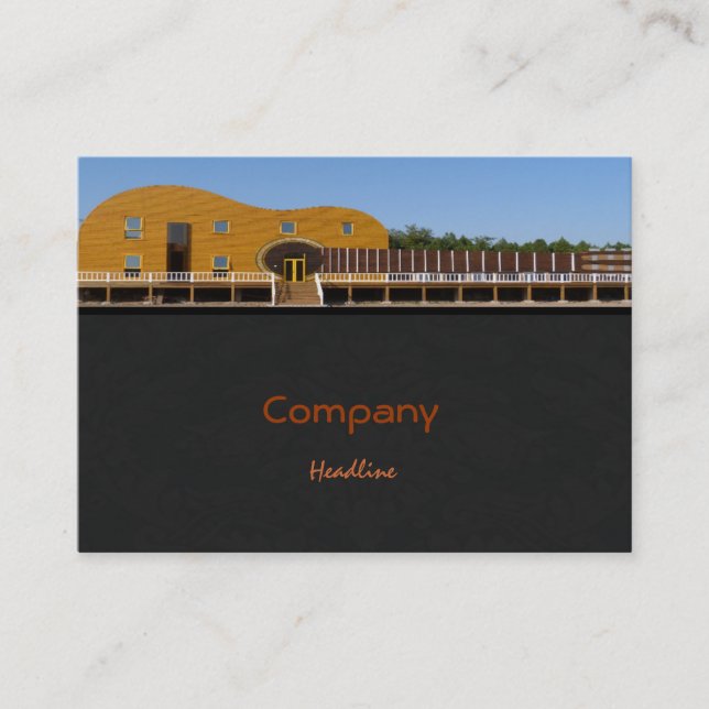 Guitar Byggnad Affärskort Visitkort (Framsida)
