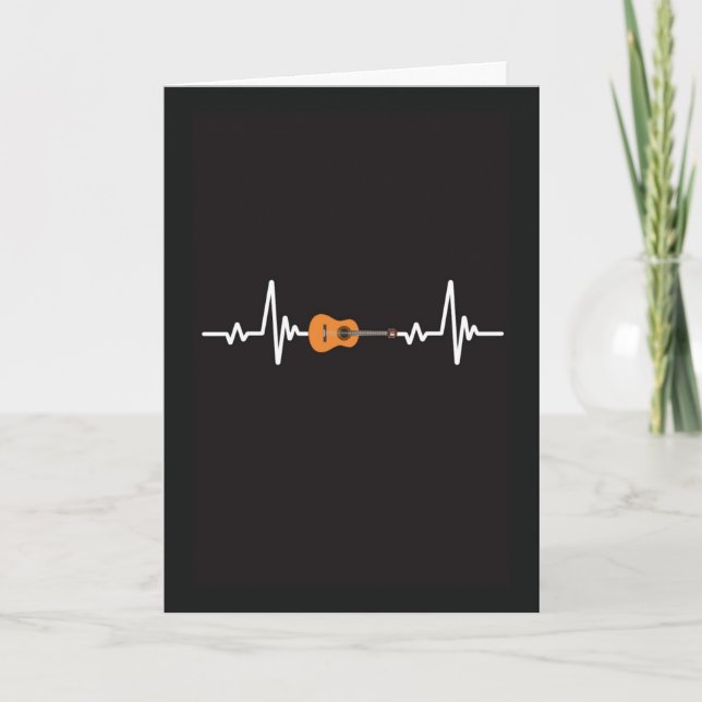 Guitar Cards Rock And Roll Guitarist Musician  Kort (Framsida)